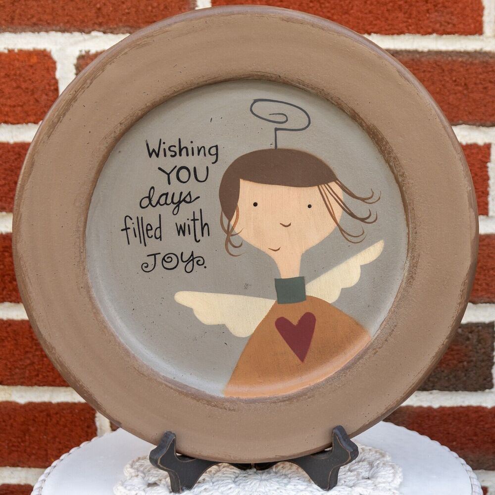 HEARTHSIDE COLLECTION Decorative Plate Angel Wishing You Days Filled With Joy